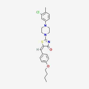 5-(4-butoxybenzylidene)-2-[4-(3-chloro-4-methylphenyl)-1-piperazinyl]-1,3-thiazol-4(5H)-one