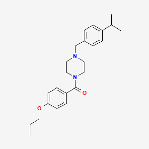 1-(4-isopropylbenzyl)-4-(4-propoxybenzoyl)piperazine