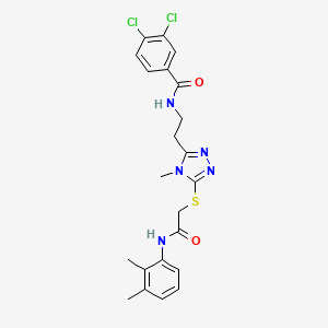 3,4-dichloro-N-{2-[5-({2-[(2,3-dimethylphenyl)amino]-2-oxoethyl}thio)-4-methyl-4H-1,2,4-triazol-3-yl]ethyl}benzamide