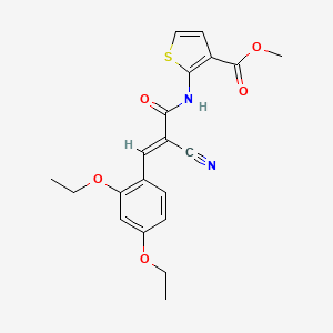 methyl 2-{[2-cyano-3-(2,4-diethoxyphenyl)acryloyl]amino}-3-thiophenecarboxylate