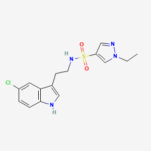 N-[2-(5-chloro-1H-indol-3-yl)ethyl]-1-ethyl-1H-pyrazole-4-sulfonamide