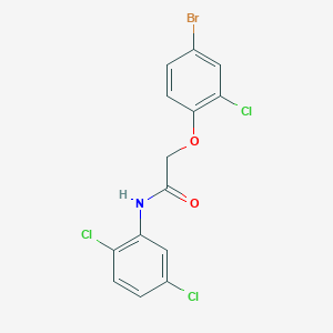 molecular formula C14H9BrCl3NO2 B4786177 2-(4-bromo-2-chlorophenoxy)-N-(2,5-dichlorophenyl)acetamide 