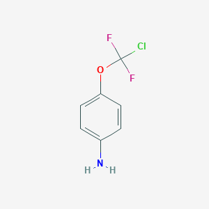 molecular formula C7H6ClF2NO B047862 4-(Chlorodifluoromethoxy)aniline CAS No. 39065-95-7
