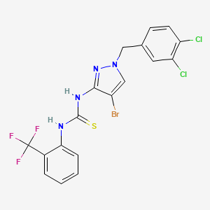 N-[4-bromo-1-(3,4-dichlorobenzyl)-1H-pyrazol-3-yl]-N'-[2-(trifluoromethyl)phenyl]thiourea