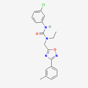 N'-(3-chlorophenyl)-N-ethyl-N-{[3-(3-methylphenyl)-1,2,4-oxadiazol-5-yl]methyl}urea