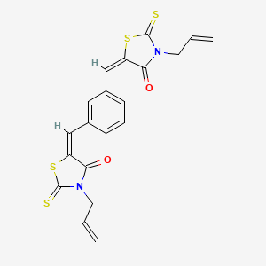 molecular formula C20H16N2O2S4 B4786236 5,5'-(1,3-phenylenedimethylylidene)bis(3-allyl-2-thioxo-1,3-thiazolidin-4-one) 