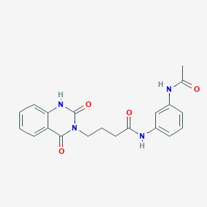 N-[3-(acetylamino)phenyl]-4-(2,4-dioxo-1,4-dihydro-3(2H)-quinazolinyl)butanamide