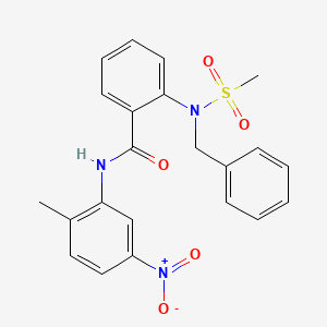 2-[benzyl(methylsulfonyl)amino]-N-(2-methyl-5-nitrophenyl)benzamide