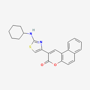 2-[2-(cyclohexylamino)-1,3-thiazol-4-yl]-3H-benzo[f]chromen-3-one