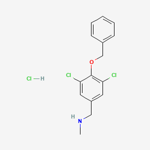 molecular formula C15H16Cl3NO B4786396 [4-(benzyloxy)-3,5-dichlorobenzyl]methylamine hydrochloride 