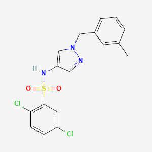 2,5-dichloro-N-[1-(3-methylbenzyl)-1H-pyrazol-4-yl]benzenesulfonamide