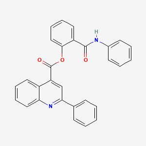 2-(anilinocarbonyl)phenyl 2-phenyl-4-quinolinecarboxylate