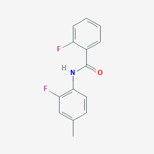 2-fluoro-N-(2-fluoro-4-methylphenyl)benzamide