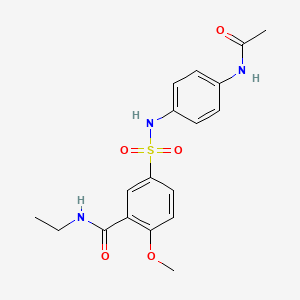 5-({[4-(acetylamino)phenyl]amino}sulfonyl)-N-ethyl-2-methoxybenzamide