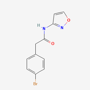 molecular formula C11H9BrN2O2 B4786475 2-(4-bromophenyl)-N-3-isoxazolylacetamide 