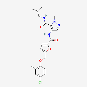 4-({5-[(4-chloro-2-methylphenoxy)methyl]-2-furoyl}amino)-N-isobutyl-1-methyl-1H-pyrazole-5-carboxamide