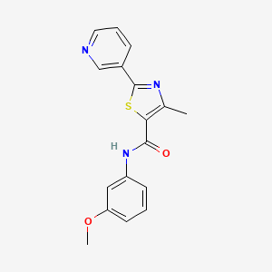 N-(3-methoxyphenyl)-4-methyl-2-(pyridin-3-yl)-1,3-thiazole-5-carboxamide