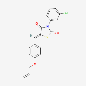 5-[4-(allyloxy)benzylidene]-3-(3-chlorophenyl)-1,3-thiazolidine-2,4-dione