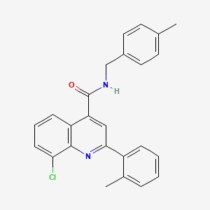 8-chloro-N-(4-methylbenzyl)-2-(2-methylphenyl)-4-quinolinecarboxamide