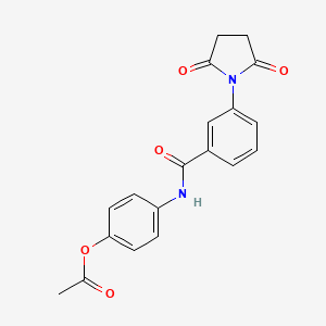 4-{[3-(2,5-dioxo-1-pyrrolidinyl)benzoyl]amino}phenyl acetate