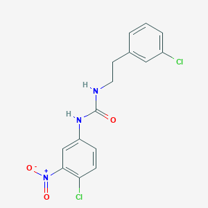 N-(4-chloro-3-nitrophenyl)-N'-[2-(3-chlorophenyl)ethyl]urea