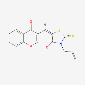 molecular formula C16H11NO3S2 B4786595 3-allyl-5-[(4-oxo-4H-chromen-3-yl)methylene]-2-thioxo-1,3-thiazolidin-4-one 