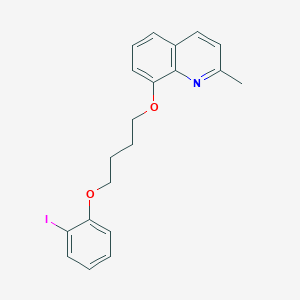 molecular formula C20H20INO2 B4786603 8-[4-(2-iodophenoxy)butoxy]-2-methylquinoline 