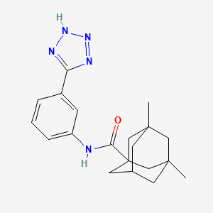 3,5-dimethyl-N-[3-(1H-tetrazol-5-yl)phenyl]-1-adamantanecarboxamide