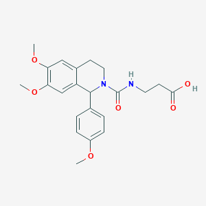 N-{[6,7-dimethoxy-1-(4-methoxyphenyl)-3,4-dihydro-2(1H)-isoquinolinyl]carbonyl}-beta-alanine