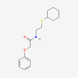 molecular formula C16H23NO2S B4786687 N-[2-(cyclohexylthio)ethyl]-2-phenoxyacetamide 