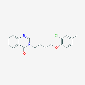 molecular formula C19H19ClN2O2 B4786700 3-[4-(2-chloro-4-methylphenoxy)butyl]-4(3H)-quinazolinone 