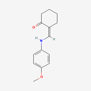 2-{[(4-methoxyphenyl)amino]methylene}cyclohexanone