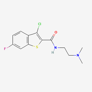 3-chloro-N-[2-(dimethylamino)ethyl]-6-fluoro-1-benzothiophene-2-carboxamide