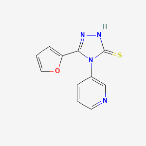 5-(2-furyl)-4-(3-pyridinyl)-4H-1,2,4-triazole-3-thiol