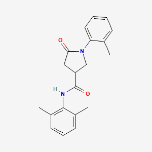 N-(2,6-dimethylphenyl)-1-(2-methylphenyl)-5-oxo-3-pyrrolidinecarboxamide