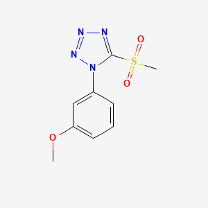 1-(3-methoxyphenyl)-5-(methylsulfonyl)-1H-tetrazole