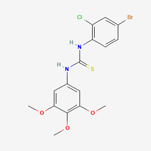 1-(4-Bromo-2-chlorophenyl)-3-(3,4,5-trimethoxyphenyl)thiourea