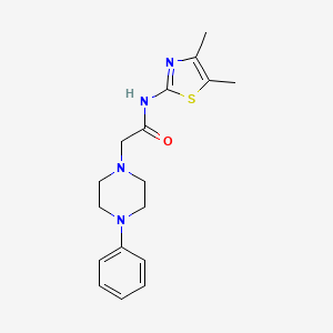 N-(4,5-dimethyl-1,3-thiazol-2-yl)-2-(4-phenyl-1-piperazinyl)acetamide