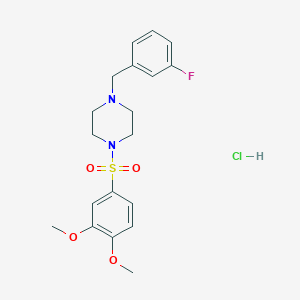 1-[(3,4-dimethoxyphenyl)sulfonyl]-4-(3-fluorobenzyl)piperazine hydrochloride