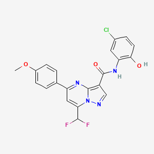 N-(5-chloro-2-hydroxyphenyl)-7-(difluoromethyl)-5-(4-methoxyphenyl)pyrazolo[1,5-a]pyrimidine-3-carboxamide