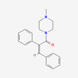 molecular formula C20H22N2O B4786831 1-(2,3-diphenylacryloyl)-4-methylpiperazine 