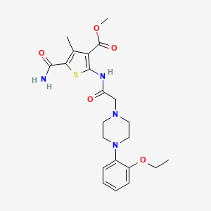 methyl 5-(aminocarbonyl)-2-({[4-(2-ethoxyphenyl)-1-piperazinyl]acetyl}amino)-4-methyl-3-thiophenecarboxylate