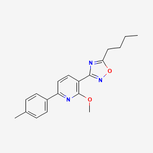 3-(5-butyl-1,2,4-oxadiazol-3-yl)-2-methoxy-6-(4-methylphenyl)pyridine