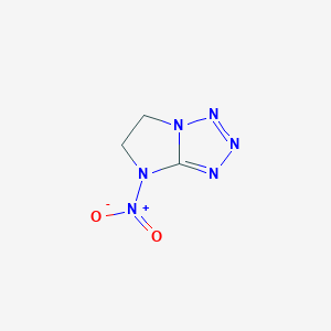 B047869 4-Nitro-5,6-dihydro-4H-imidazo[1,2-D]tetrazole CAS No. 117039-77-7
