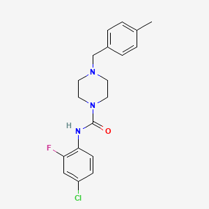 N-(4-chloro-2-fluorophenyl)-4-[(4-methylphenyl)methyl]piperazine-1-carboxamide