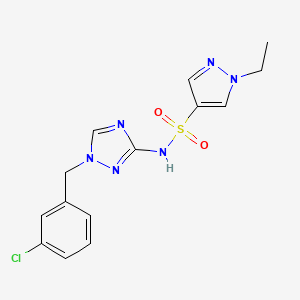 N-[1-(3-chlorobenzyl)-1H-1,2,4-triazol-3-yl]-1-ethyl-1H-pyrazole-4-sulfonamide