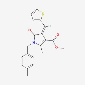 methyl 2-methyl-1-(4-methylbenzyl)-5-oxo-4-(2-thienylmethylene)-4,5-dihydro-1H-pyrrole-3-carboxylate