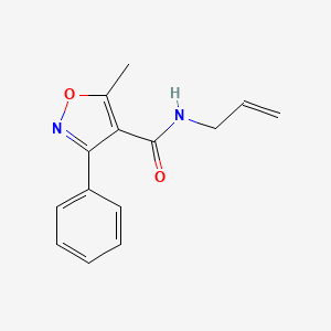 molecular formula C14H14N2O2 B4787018 N-allyl-5-methyl-3-phenyl-4-isoxazolecarboxamide 