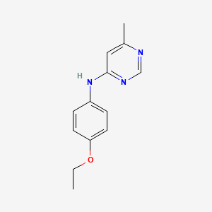 molecular formula C13H15N3O B4787022 N-(4-ethoxyphenyl)-6-methylpyrimidin-4-amine 