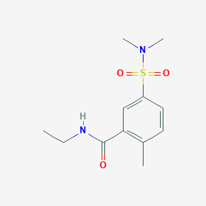 5-[(dimethylamino)sulfonyl]-N-ethyl-2-methylbenzamide